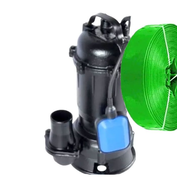 Насос з ножем та шлангом 50м дренажно-фекальний