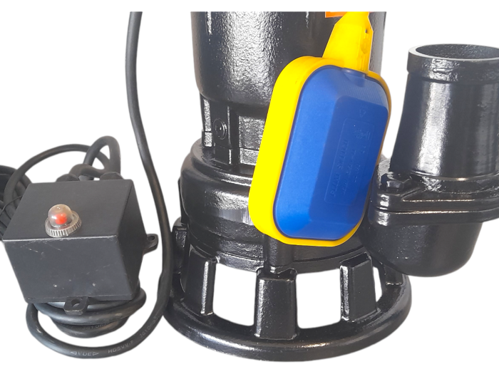 Фекальний дренажний насос із різальним механізмом, ножем 2500 ват, + шланг 10м