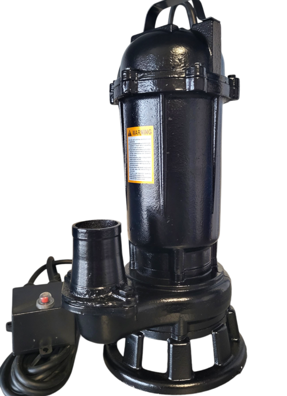 Фекальний дренажний насос із різальним механізмом, ножем 2500 ват, + шланг 10м