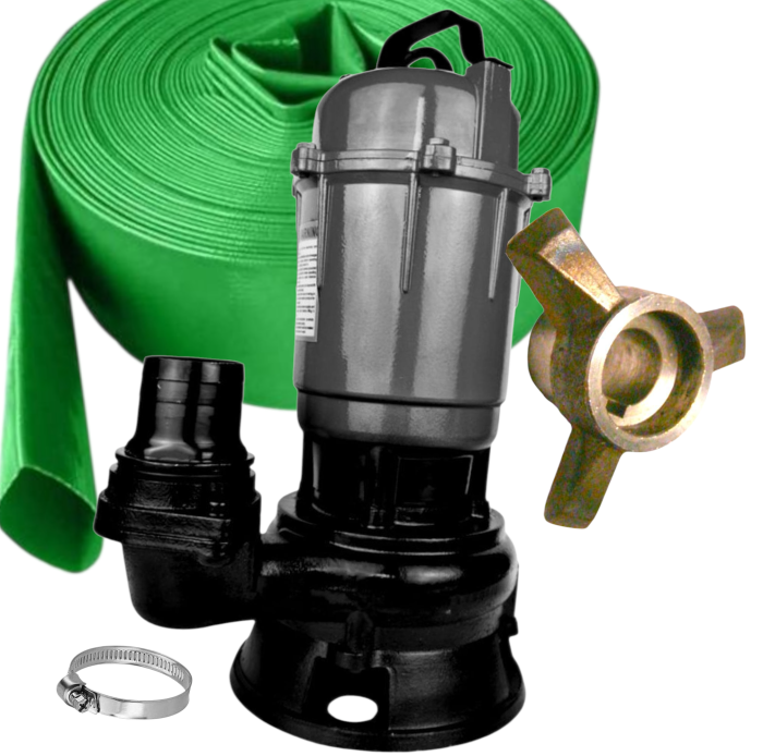 Фекальний насос з  ножем (+Шланг 10 м)